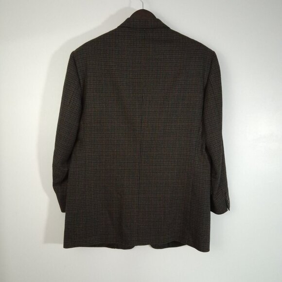 Vintage CAMBRIDGE Houndstooth Check Tweed Sport Jacket Ivy League Size 44 - Picture 2 of 14